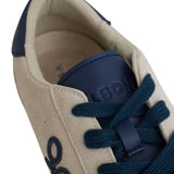 Silbon - FW261031607081 - Sneakers beige de piel de serraje con 2 pares de cordones - Hombre