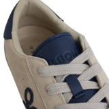 Silbon - FW261031607081 - Sneakers beige de piel de serraje con 2 pares de cordones - Hombre