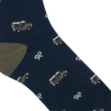 Silbon - FW261032802544 - Calcetines azul marino con estampado de coches