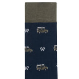 Silbon - FW261032802544 - Calcetines azul marino con estampado de coches