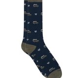 Silbon - FW261032802544 - Calcetines azul marino con estampado de coches