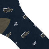 Silbon - FW261032802544 - Calcetines azul marino con estampado de coches