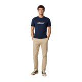 Silbon - FW261040402310 - Camiseta azul marino 100% algodón de manga corta - Hombre