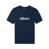 Silbon - FW261040402310 - Camiseta azul marino 100% algodón de manga corta - Hombre