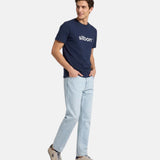Silbon - FW261040402310 - Camiseta azul marino 100% algodón de manga corta - Hombre