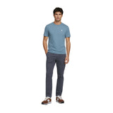Silbon - FW261040402312 - Camiseta azul 100% algodón de manga corta y corte regular - Hombre