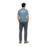 Silbon - FW261040402312 - Camiseta azul 100% algodón de manga corta y corte regular - Hombre