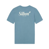 Silbon - FW261040402312 - Camiseta azul 100% algodón de manga corta y corte regular - Hombre