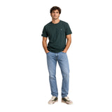 Silbon - FW261040403306 - Camiseta verde oscuro 100% algodón de manga corta - Hombre