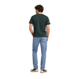 Silbon - FW261040403306 - Camiseta verde oscuro 100% algodón de manga corta - Hombre