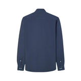 Silbon - FW261040502028 - Camisa 100 % algodón azul marino de manga larga y corte slim - Hombre