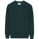 Silbon - FW261040803156 - Jersey verde oscuro 100% algodón con acabados acanalados - Hombre