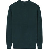Silbon - FW261040803156 - Jersey verde oscuro 100% algodón con acabados acanalados - Hombre