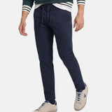 Silbon - FW261040902042 - Pantalones azul marino de algodón con cintura ajustable - Hombre