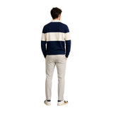 Silbon - FW261040907041 - Pantalones color piedra de algodón con cintura ajustable - Hombre