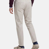 Silbon - FW261040907041 - Pantalones color piedra de algodón con cintura ajustable - Hombre