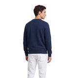 Silbon - FW261041102223 - Sudadera azul marino 100% algodón con acabados acanalados - Hombre