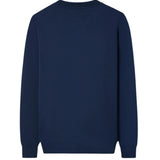 Silbon - FW261041102223 - Sudadera azul marino 100% algodón con acabados acanalados - Hombre
