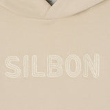 Silbon - FW261041107229 - Sudadera tipo canguro beige 100% algodón con capucha - Hombre