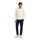 Silbon - FW261041107232 - Sudadera 100% algodón color crema con logo bordado - Hombre