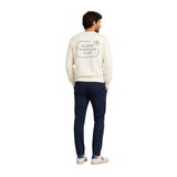 Silbon - FW261041107232 - Sudadera 100% algodón color crema con logo bordado - Hombre