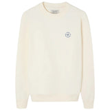 Silbon - FW261041107232 - Sudadera 100% algodón color crema con logo bordado - Hombre