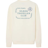 Silbon - FW261041107232 - Sudadera 100% algodón color crema con logo bordado - Hombre