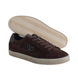 Silbon - FW261041609082 - Sneakers marrones de piel de serraje con 2 pares de cordones - Hombre
