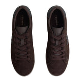 Silbon - FW261041609082 - Sneakers marrones de piel de serraje con 2 pares de cordones - Hombre