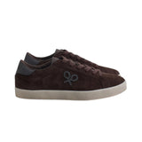 Silbon - FW261041609082 - Sneakers marrones de piel de serraje con 2 pares de cordones - Hombre