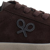 Silbon - FW261041609082 - Sneakers marrones de piel de serraje con 2 pares de cordones - Hombre