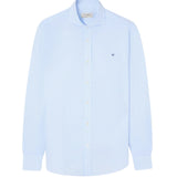 Silbon - FW261050502350 - Camisa azul claro de manga larga con estampado de rayas - Hombre