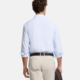Silbon - FW261050502350 - Camisa azul claro de manga larga con estampado de rayas - Hombre