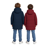 Silbon - FW263020118151 - Abrigo largo acolchado reversible con capucha y bolsillos - Niño