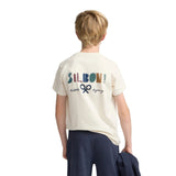 Silbon - FW263020401101 - Camiseta de manga corta 100% algodón con logo bordado a contraste - Niño