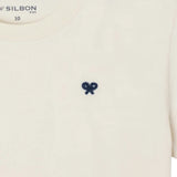 Silbon - FW263020401101 - Camiseta de manga corta 100% algodón con logo bordado a contraste - Niño