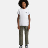 Silbon - FW263020402099 - Camiseta 100% algodón azul claro de manga corta con bolsillo en el pecho - Niño