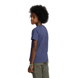 Silbon - FW263020402109 - Camiseta azul de manga corta 100% algodón con lavado garment dye - Niño