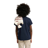 Silbon - FW263020402115 - Camiseta 100% algodón azul marino de manga corta con logo en relieve - Niño