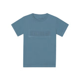 Silbon - FW263020403110 - Camiseta verde de manga corta 100% algodón con lavado garment dye - Niño