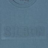 Silbon - FW263020403110 - Camiseta verde de manga corta 100% algodón con lavado garment dye - Niño
