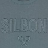 Silbon - FW263020403116 - Camiseta verde de manga corta 100% algodón con logo en relieve - Niño