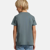 Silbon - FW263020403116 - Camiseta verde de manga corta 100% algodón con logo en relieve - Niño