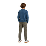 Silbon - FW263020802155 - Jersey azul con acabados acanalados - Niño