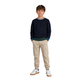 Silbon - FW263020802160 - Jersey azul marino con detalles a contraste - Niño