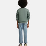 Silbon - FW263020902184 - Pantalones vaqueros azules de corte recto con acabado lavado - Niño