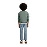 Silbon - FW263020902184 - Pantalones vaqueros azules de corte recto con acabado lavado - Niño