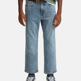 Silbon - FW263020902184 - Pantalones vaqueros azules de corte recto con acabado lavado - Niño