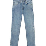 Silbon - FW263020902184 - Pantalones vaqueros azules de corte recto con acabado lavado - Niño