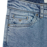 Silbon - FW263020902184 - Pantalones vaqueros azules de corte recto con acabado lavado - Niño